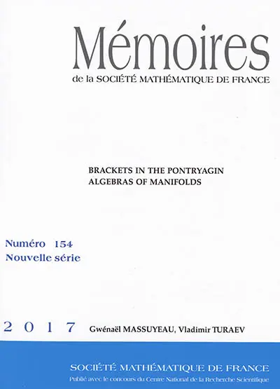 Mémoires de la Société mathématique de France, n° 154. Brackets in the Pontryagin algebras of manifolds