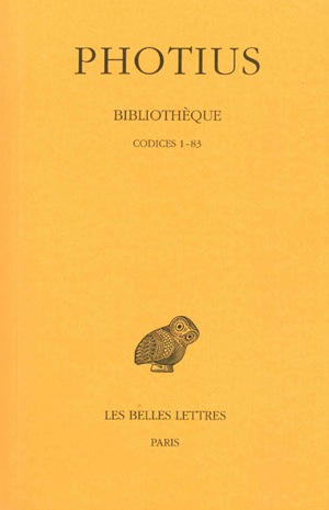 bibliothèque. vol. 1. codices 1-83