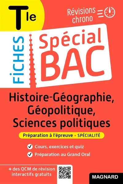Histoire géographie, géopolitique, sciences politiques terminale : révisions chrono : préparation à l'épreuve, spécialité