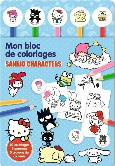 Sanrio characters : bloc de coloriages