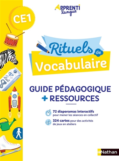 Apprentilangue, CE1 : rituels de vocabulaire : guide pédagogique + ressources