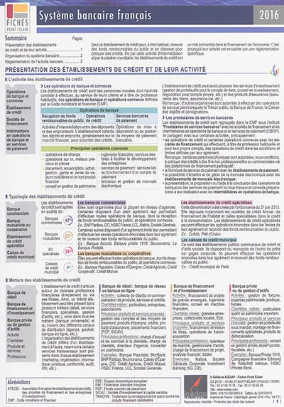 Système bancaire français