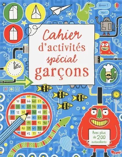 Cahier d'activités spécial garçons