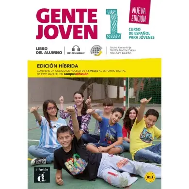 Gente joven 1, curso de espanol para jovenes A1.1 : libro del alumno : edicion hibdrida