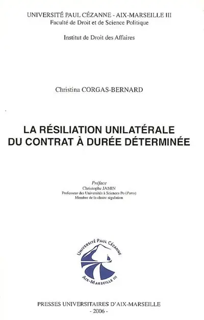 La résiliation unilatérale du contrat à durée déterminée