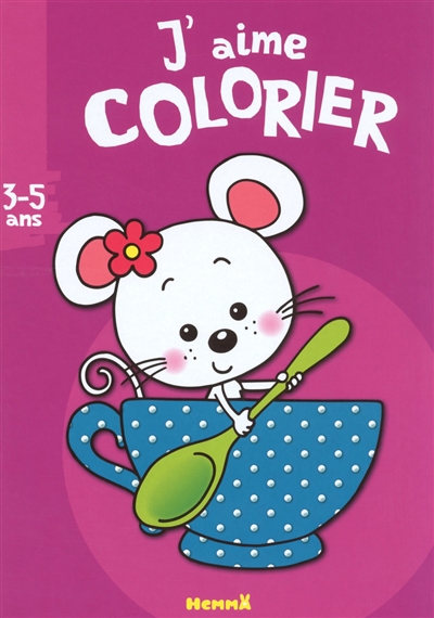 J'aime colorier, 3-5 ans : souris