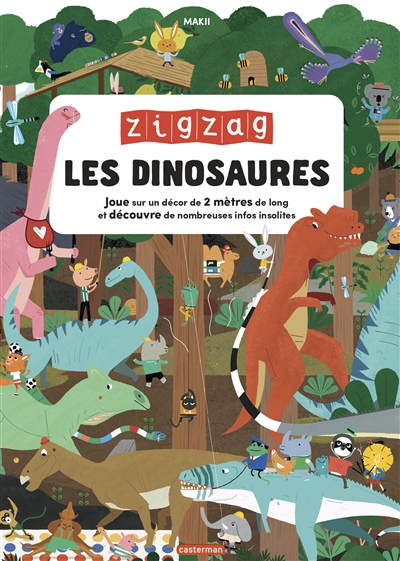 Les dinosaures : joue sur un décor de 2 mètres de long et découvre de nombreuses infos insolites