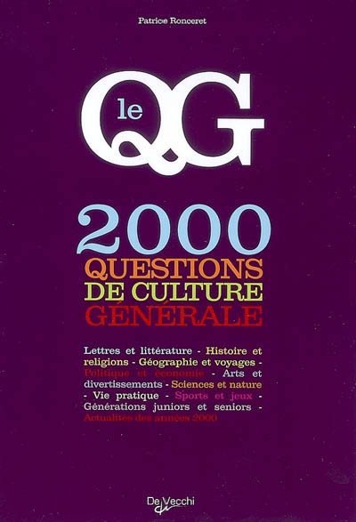 Le QG : 2000 questions de culture générale
