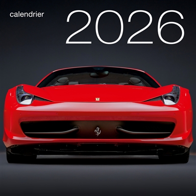 Calendrier mural 2026 : Voitures de rêve