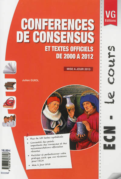 Conférences de consensus et textes officiels de 2000 à 2012 : mise à jour 2013