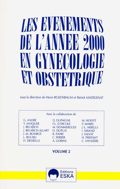 Les événements de l'année 2000 en gynécologie et obstétrique