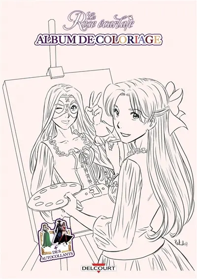 La rose écarlate : l'album de coloriage