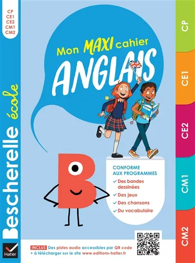 Mon maxi cahier anglais CP, CE1, CE2, CM1, CM2
