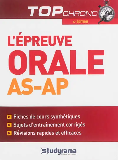 L'épreuve orale AS-AP