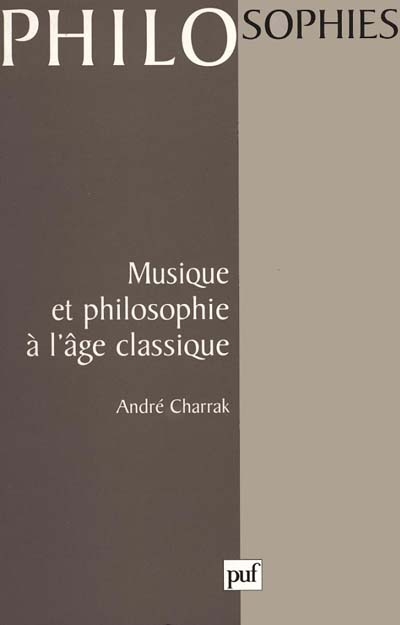 Musique et philosophie à l'âge classique