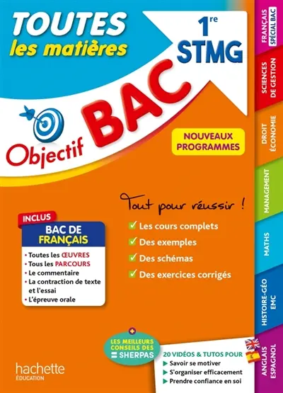Toutes les matières 1re STMG : nouveaux programmes