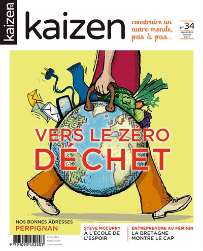 Kaizen : explorateur de solutions écologiques et sociales, n° 34. Vers le zéro déchet