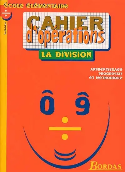 Cahier d'opérations : la division