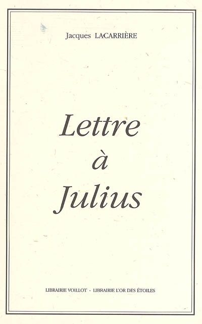 Lettre à Julius