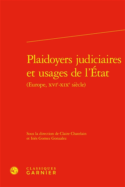Plaidoyers judiciaires et...