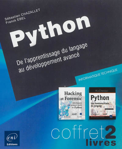 Python, coffret 2 livres : de l'apprentissage du langage au développement avancé