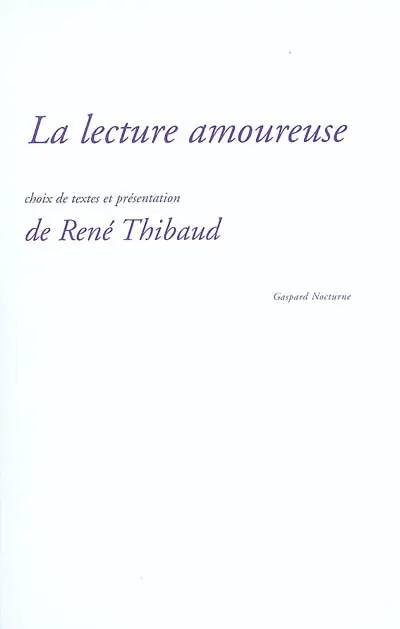 La lecture amoureuse