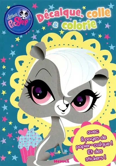 Littlest Petshop : décalque, colle & colorie