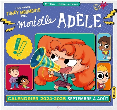 Calendrier mural Mortelle Adèle (2024-2025)
