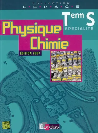 Physique chimie, terminale S spécialité
