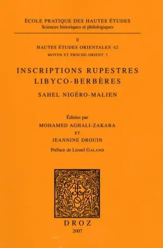 Inscriptions rupestres libyco-berbères : Sahel nigéro-malien, sites d'Iwélen et d'Adar-en-Bukar