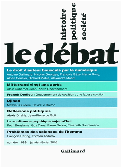 Débat (Le), n° 188