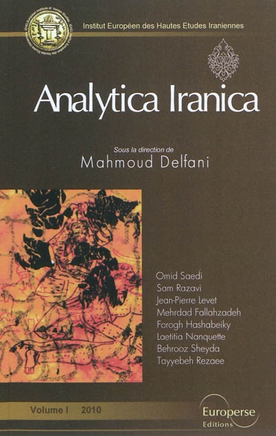 Analytica iranica, n° 1 (2010)