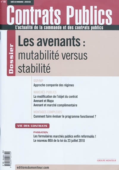 Contrats publics,...