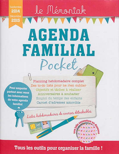 Agenda familial pocket, septembre 2014-décembre 2015
