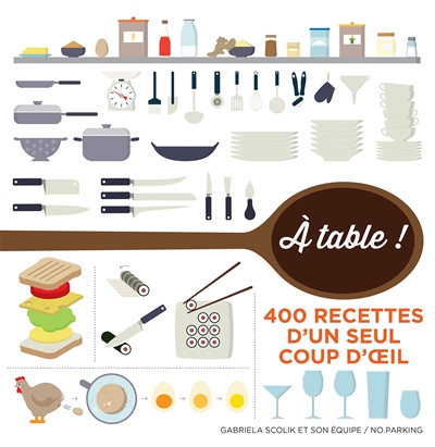 A table ! : 400 recettes d'un seul coup d'oeil