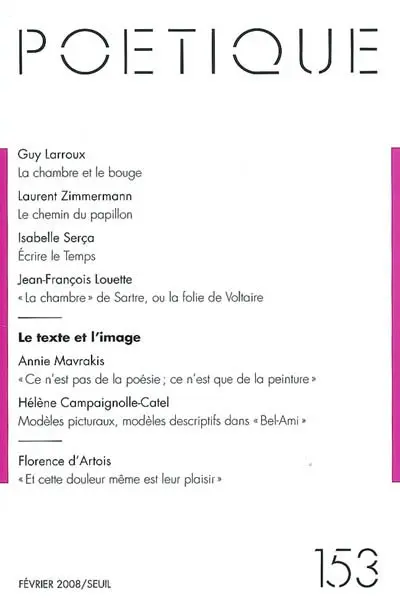 Poétique, n° 153