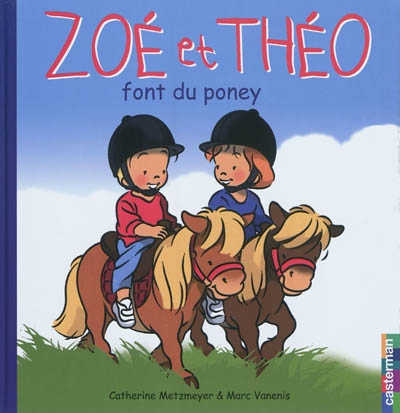 Zoé et Théo font du poney