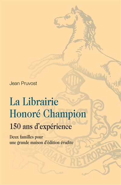 La librairie Honoré Champion : 150 ans d'expérience