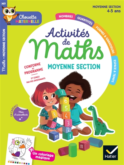 Activités de maths, maternelle moyenne section, 4-5 ans : cycle 1 : nouveaux programmes