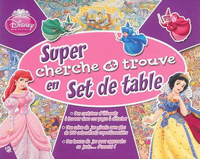 Super cherche et trouve en set de table : Disney princesses