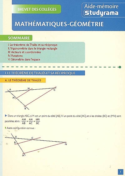 Mathématiques-géométrie