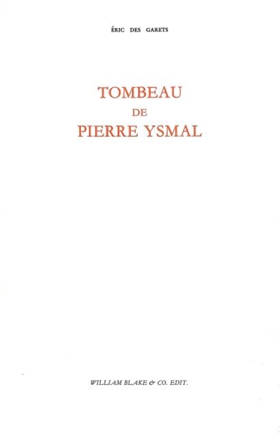 Tombeau de Pierre Ysmal