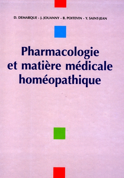 Pharmacologie et matière médicale homéopathique