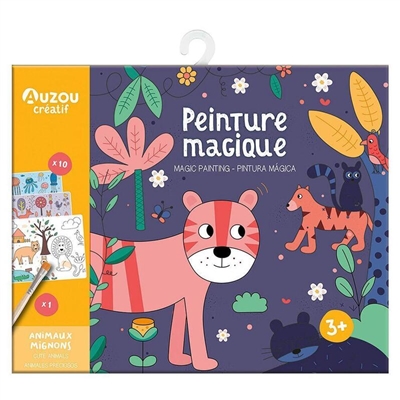 Peinture magique : animaux mignons. Magic painting : cute animals. Pintura magica : animales preciosos
