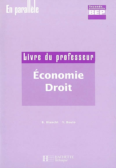 Economie-droit, 2de BEP :...