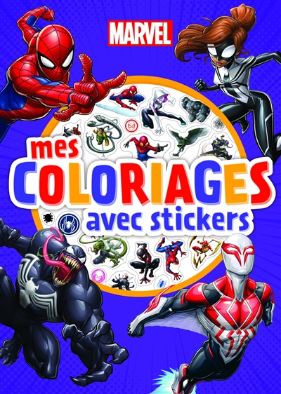 Spider-Man : mes coloriages avec des stickers