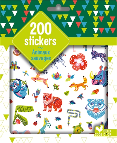 200 stickers : animaux sauvages