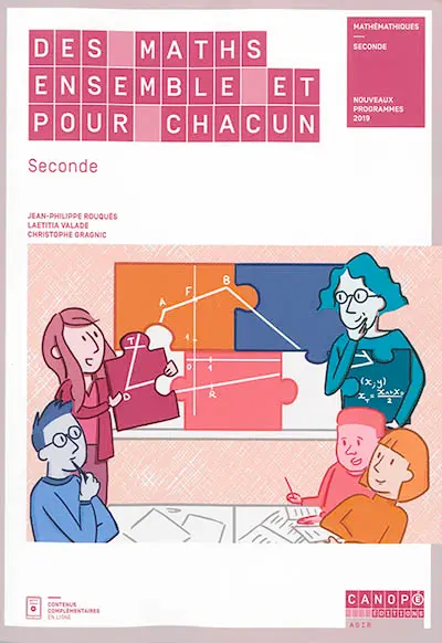 Des maths ensemble et pour chacun, seconde : nouveaux programmes 2019