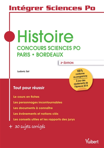 Histoire : concours Sciences Po Paris-Bordeaux