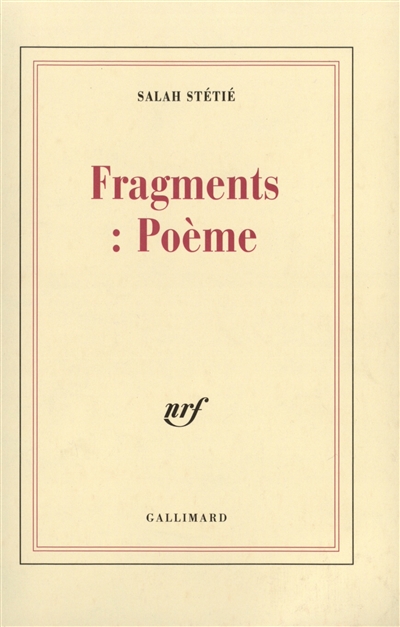 Fragments : poème